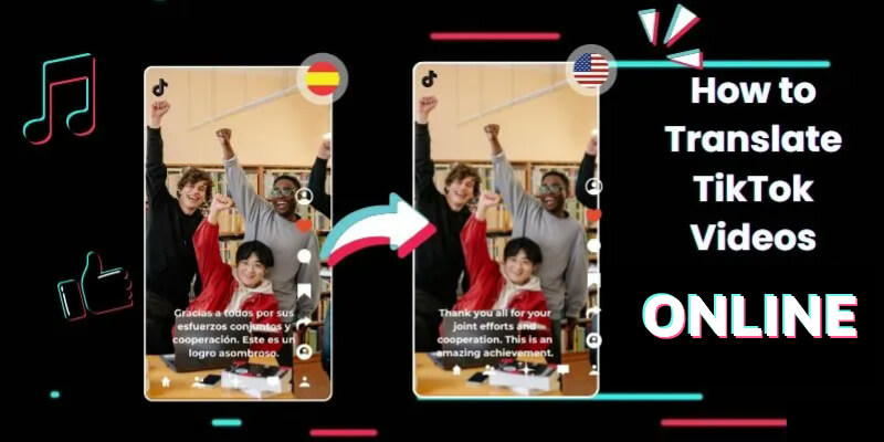 how to translate tiktok videos