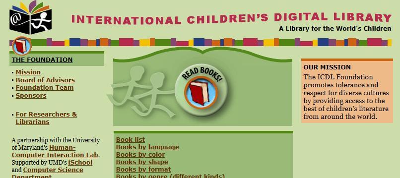 icdl free reading sites for kids