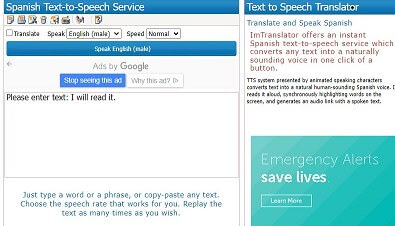 intranslator spanish tts