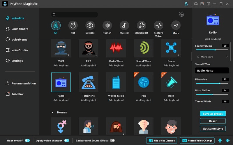 imyfone magicmic radio voice