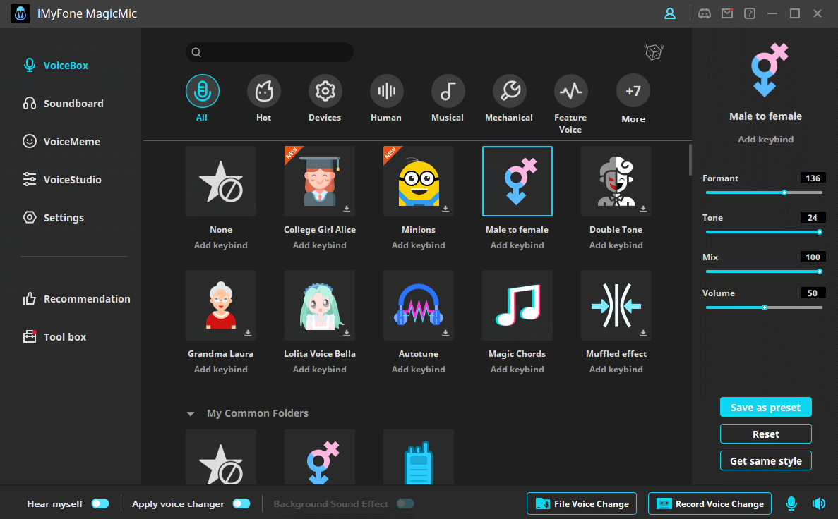 imyfone magicmic voice changer 
