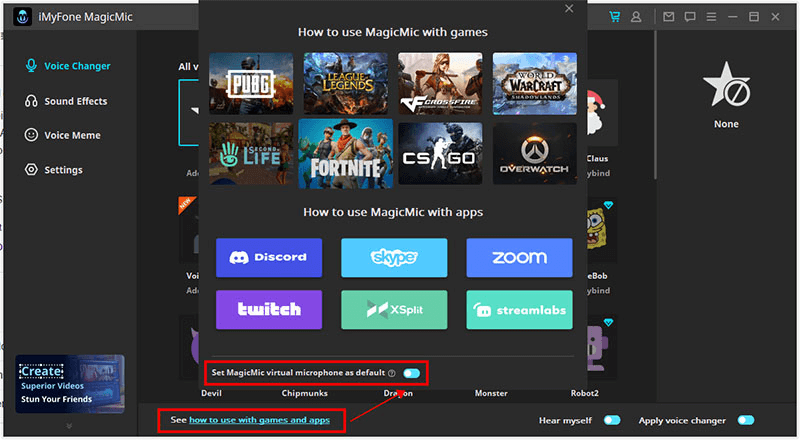 imyfone magicmic voice changer