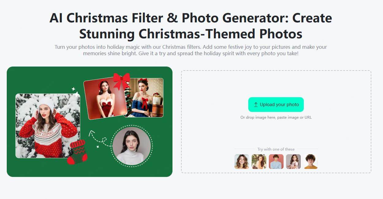 insmind ai christmas filter