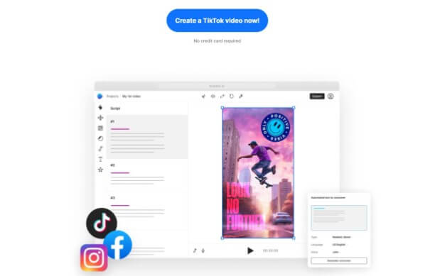 invideo ai tiktok generator