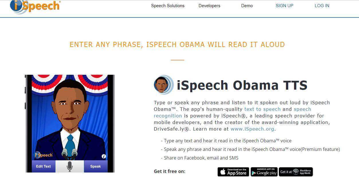 Obama Text to Speech Voice Generator to Make Obama AI Voice