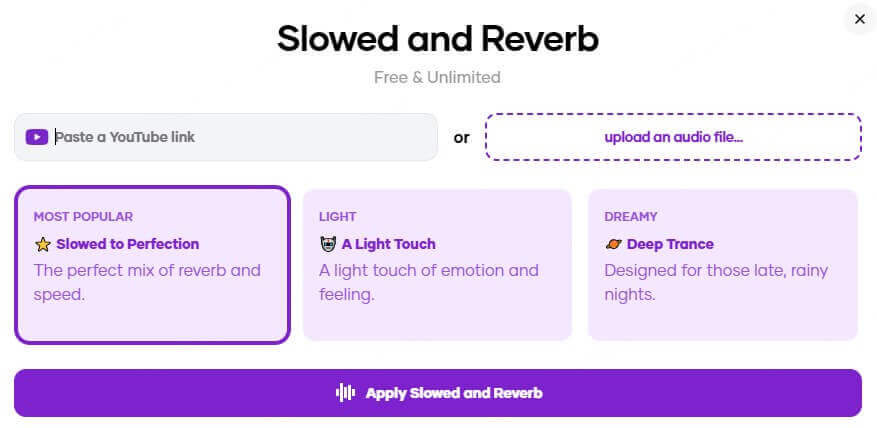 slow reverb generator