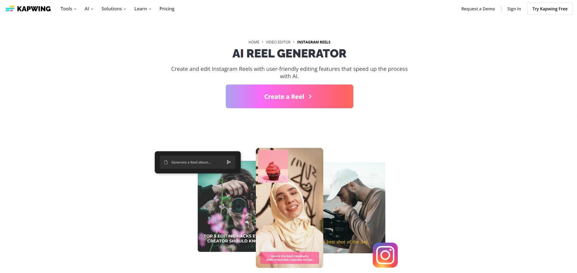 kapwing ai reel generator