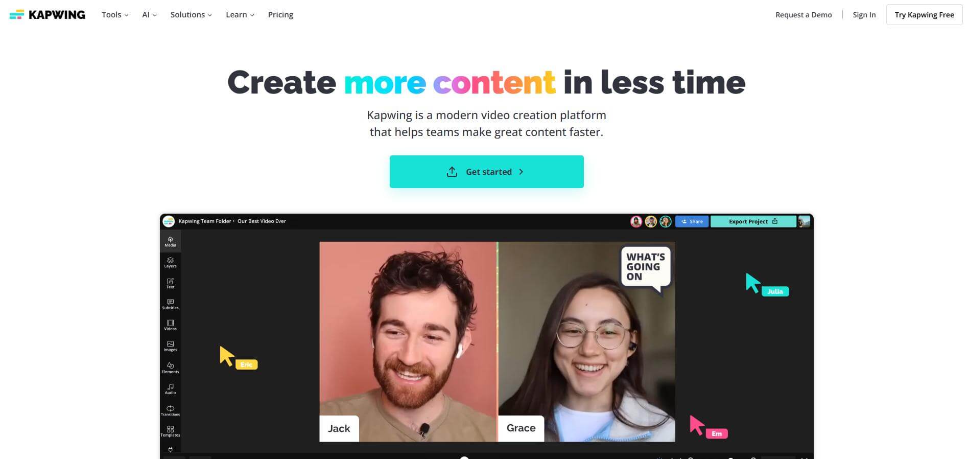kapwing video editing