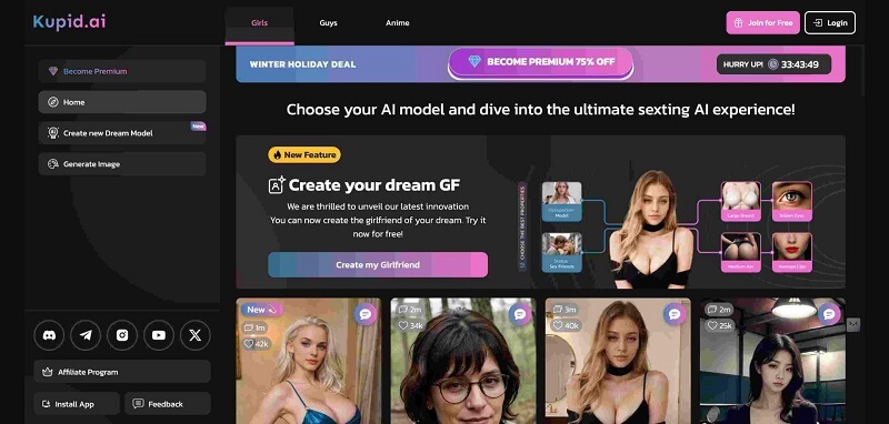 kupid ai girlfriend online