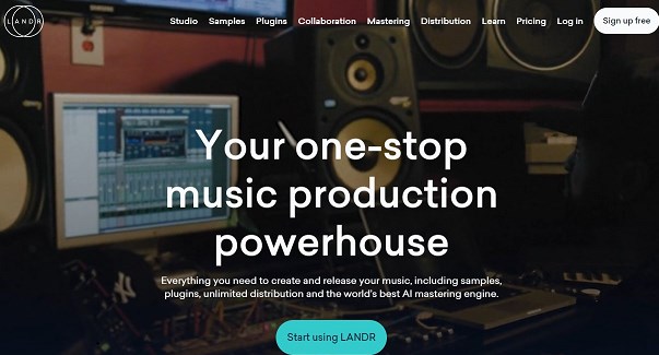 landr ai describe music tool