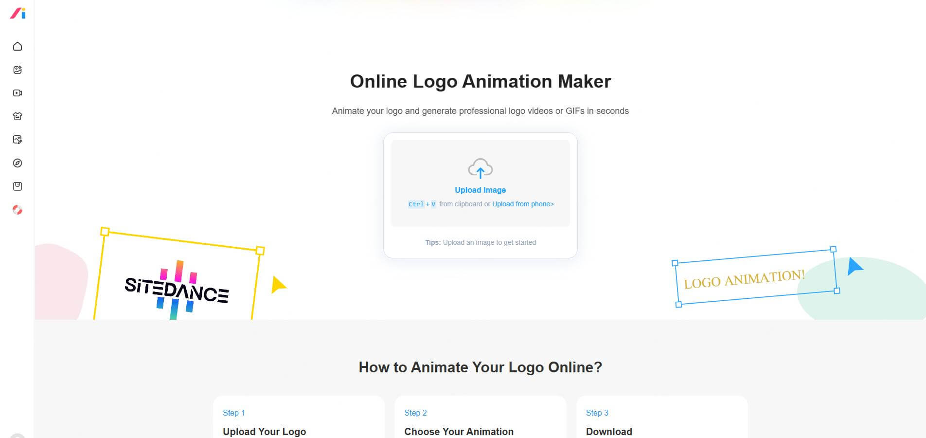 logo ai animation maker