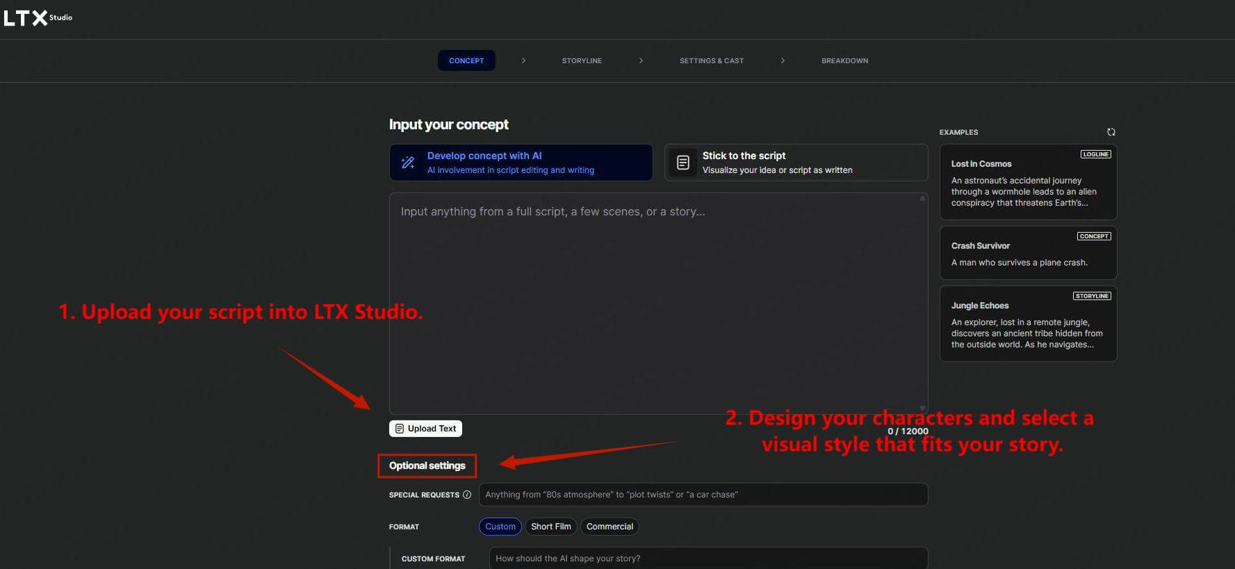 ltx studio script to video ai steps
