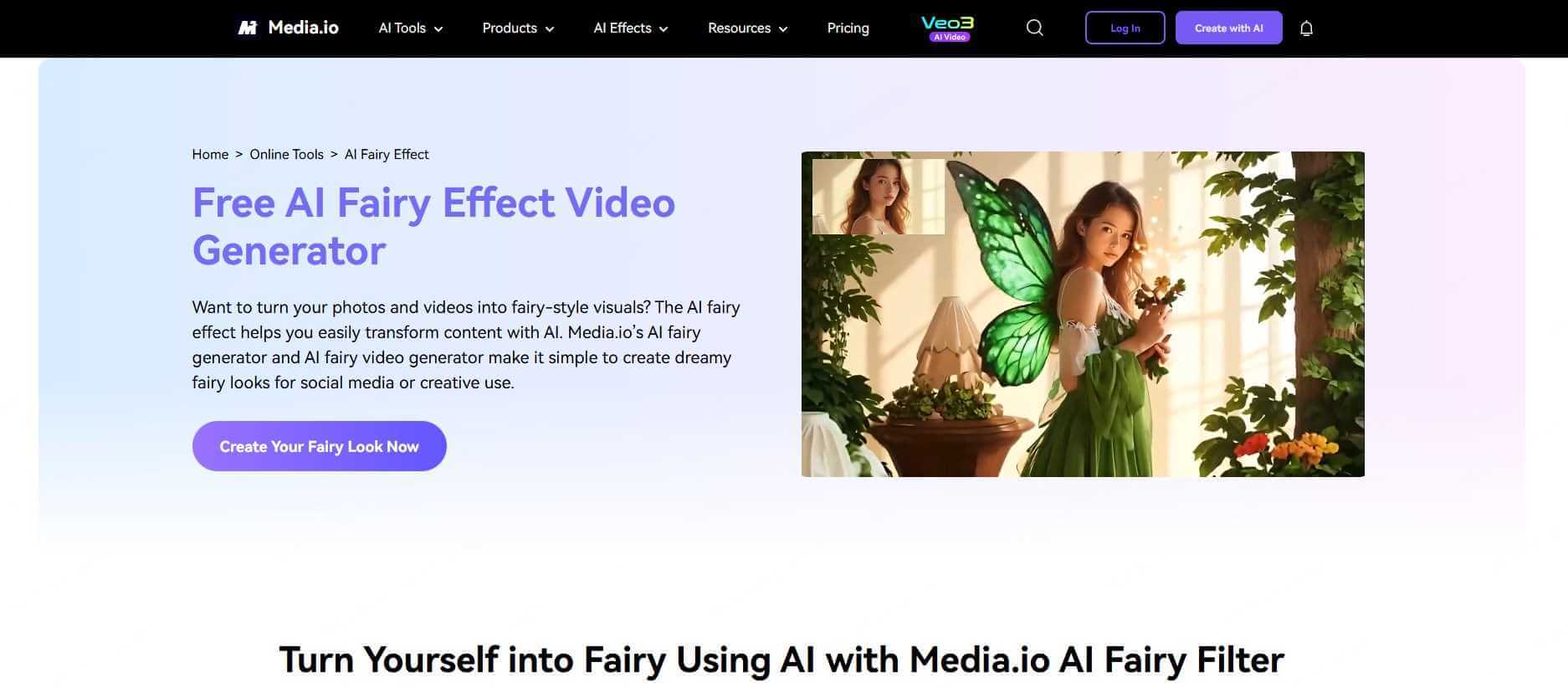 media.io ai fairy