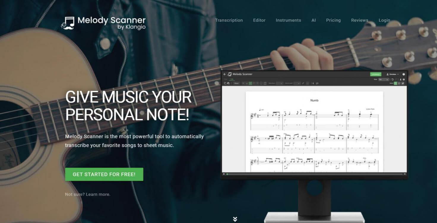 melody scannermusictranscriber