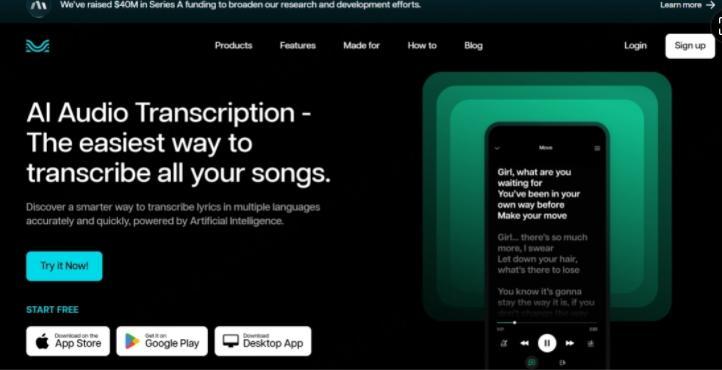 moises ai audio transcription
