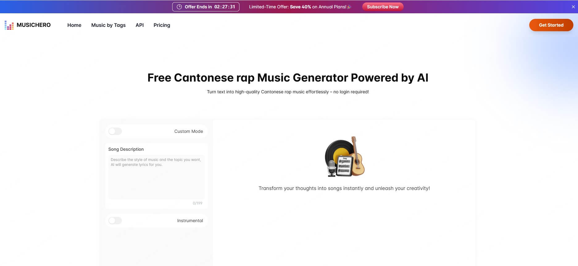 musichero cantonese rap music generator
