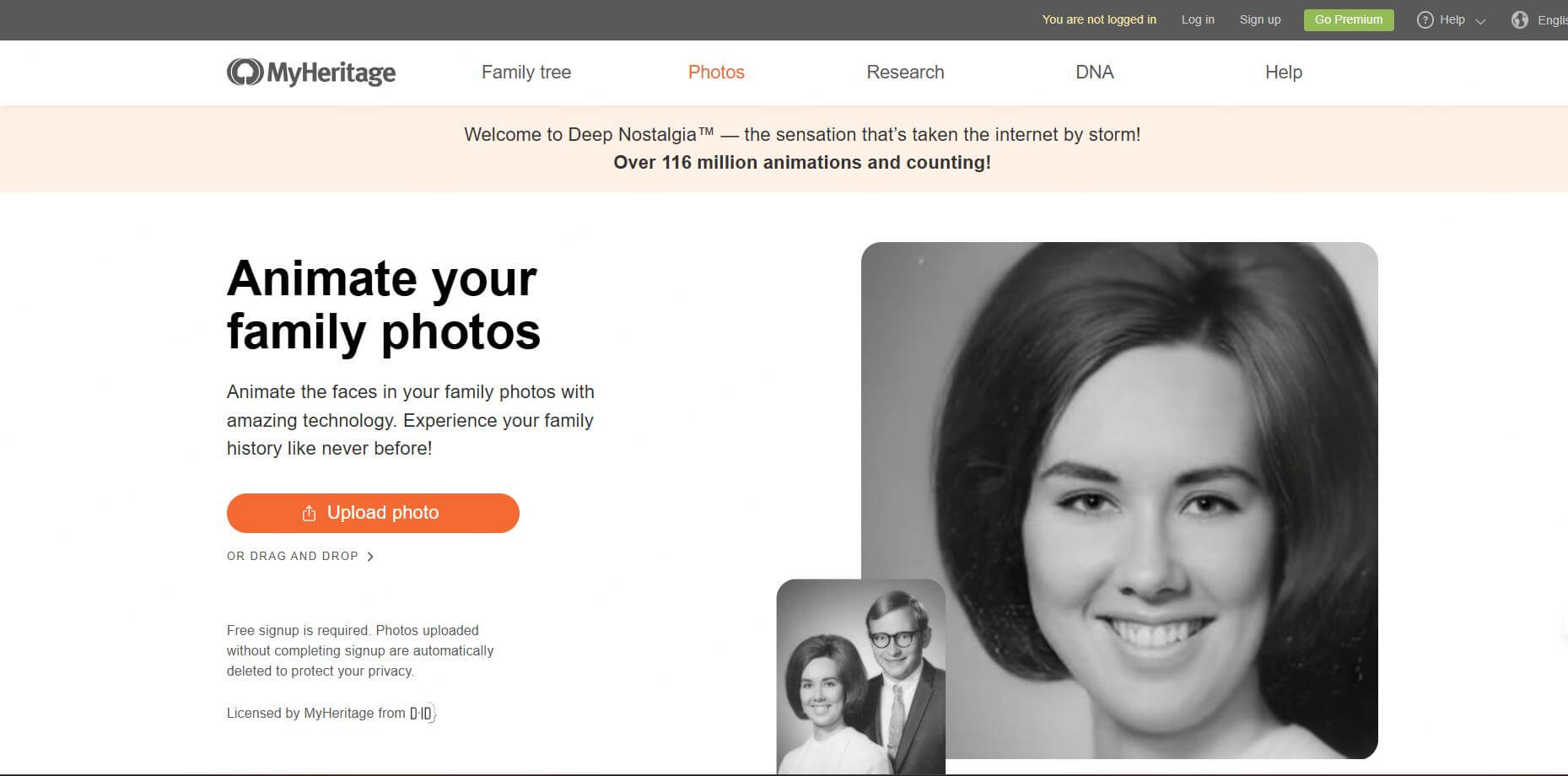 myheritage ai video