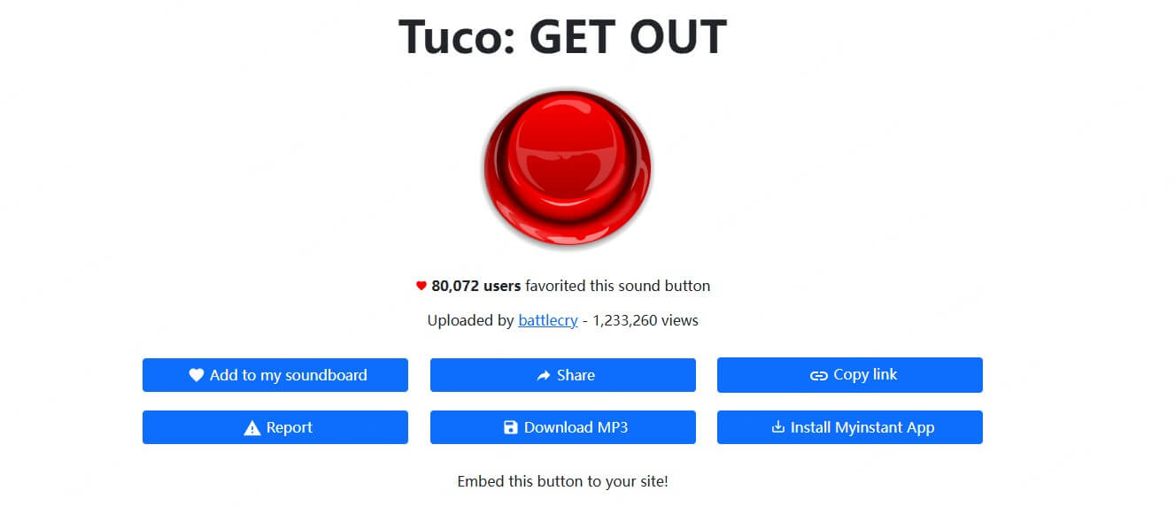 myinstants tuco get out sound effect