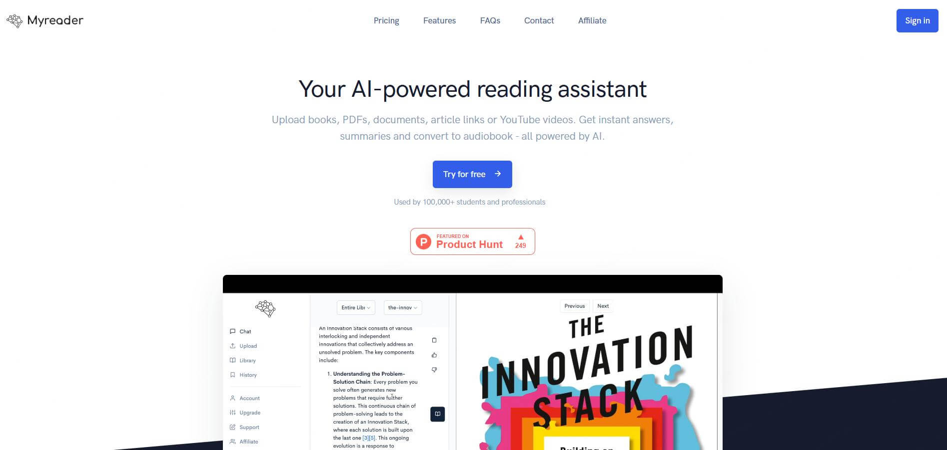 myreader ai book reader