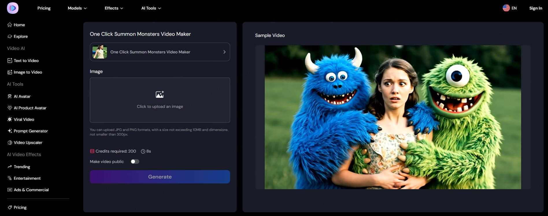 image to monsters video