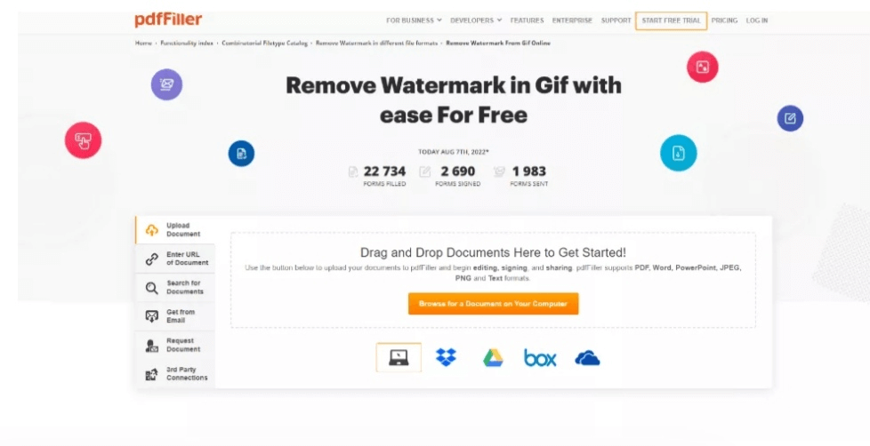 pdffiller gif watermark remover