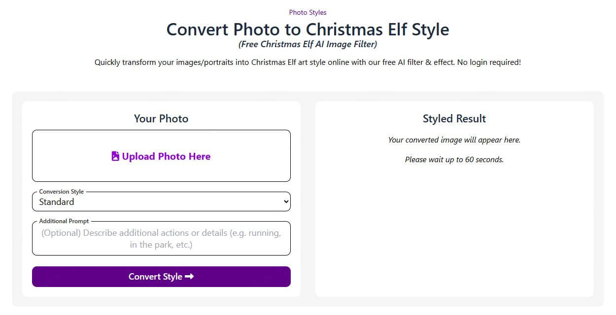 photo style lab ai eif generator