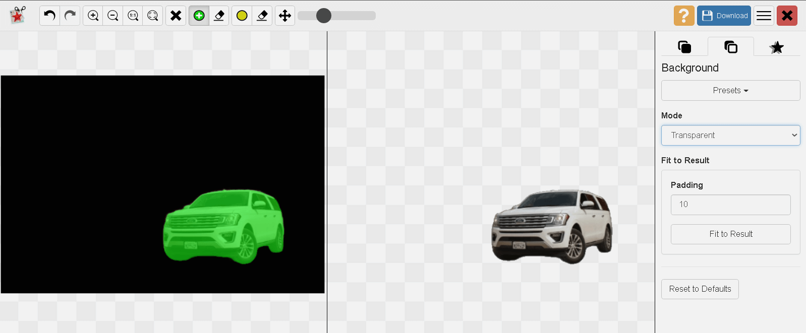 photoscissors auto remove background