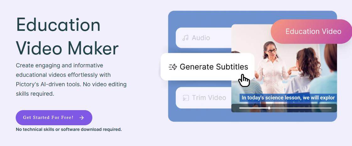 pictory ai education video
