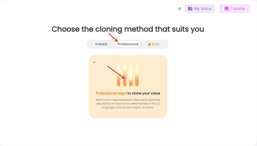 professional steps to clone your voice