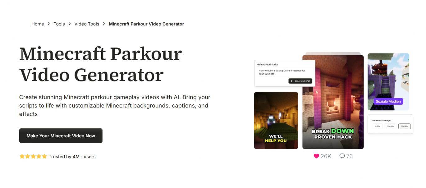 quso ai minecraft video generator