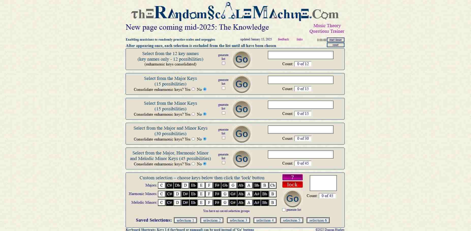 random scale machine random music key generator