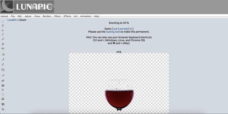 Creating Transparent PNG Files Using Lunapic Free Online Photo
