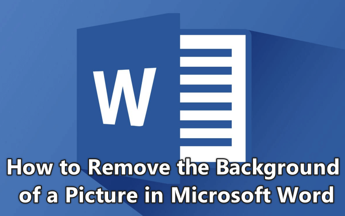 remove picture background in word