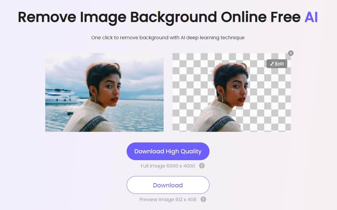 Free Transparent Background Maker: remove white background from image