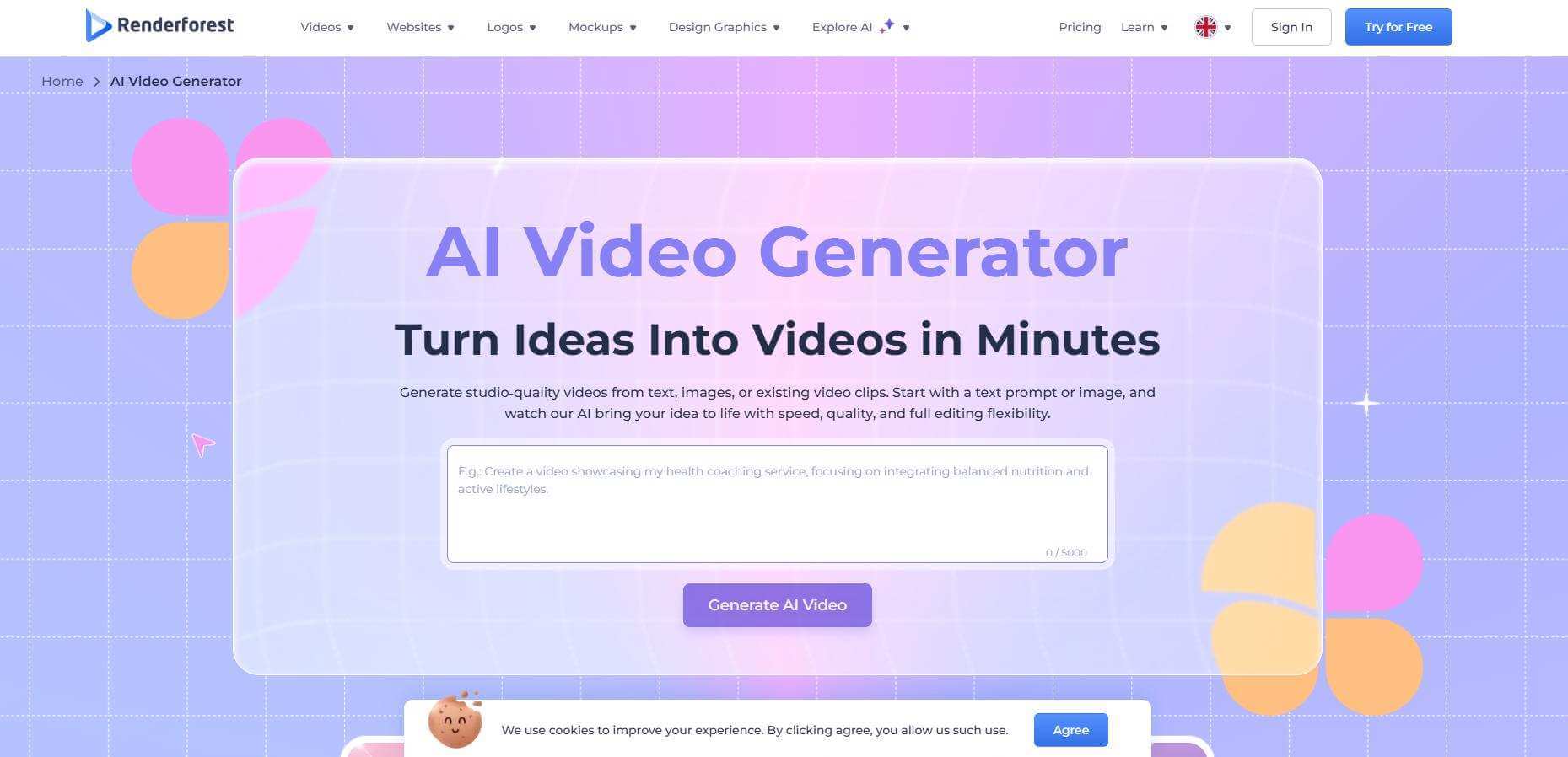 renderforest ai video generator