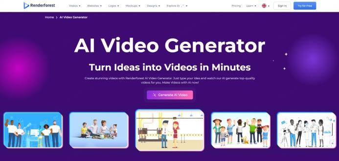 renderforest ai video generator