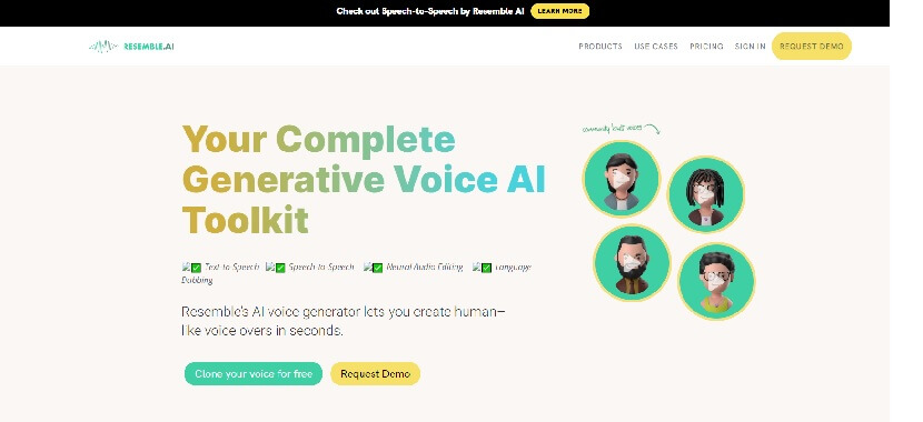 resemble.ai voice generator