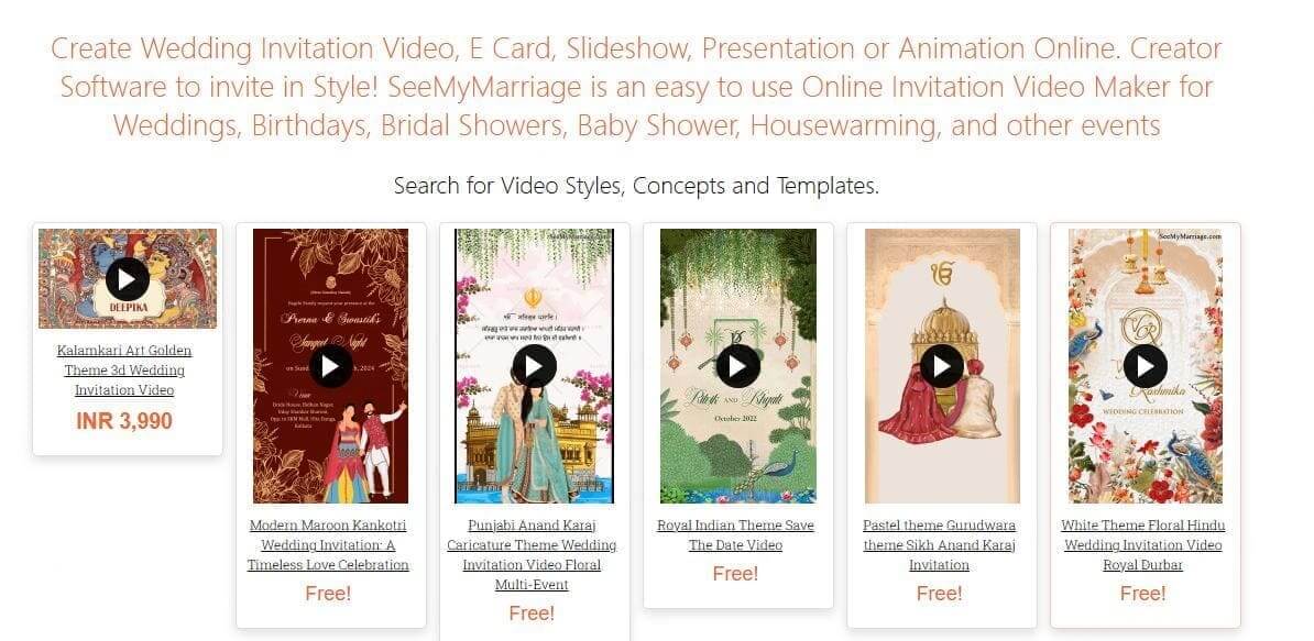 seemymarriage wedding invitation maker