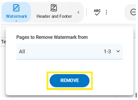 soda pdf click remove button