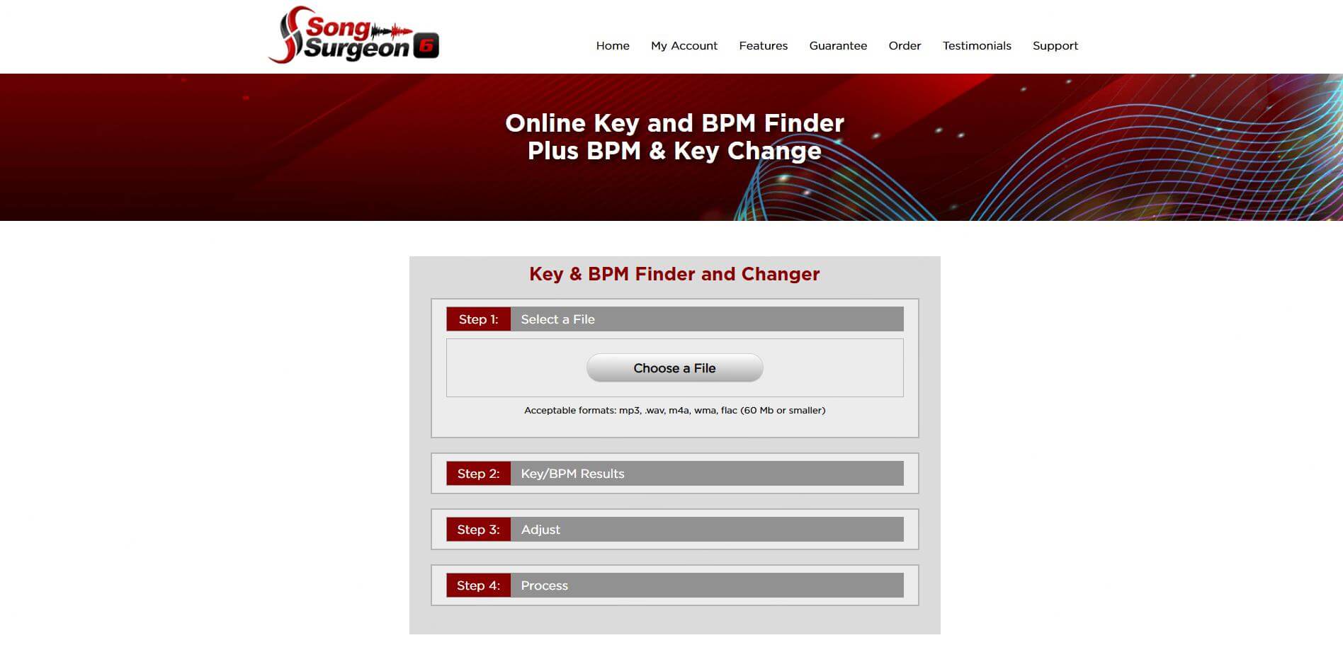 songsurgeon online key tempo change