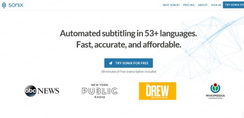 sonix ai audio transcription