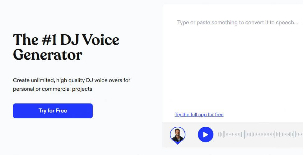 speechify dj voice generator