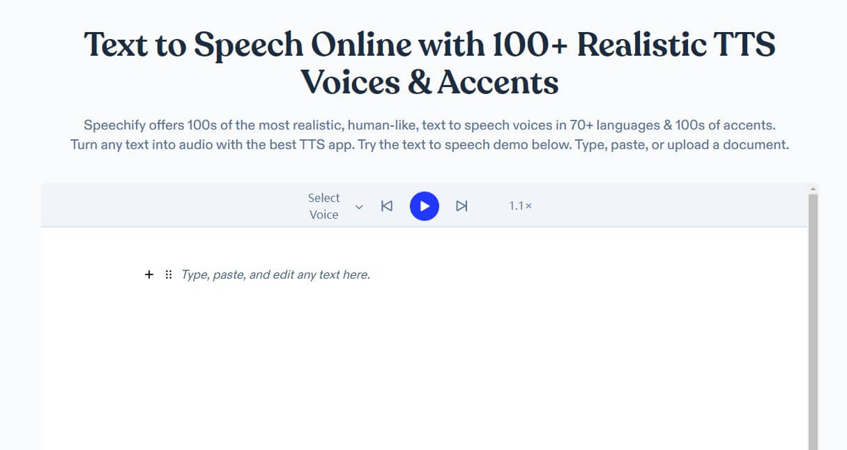 speechify text to speech