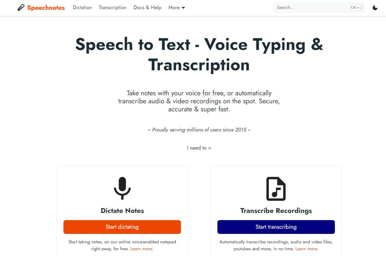 speech to text online upload file