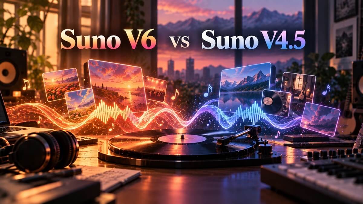 suno v6 vs suno v4.5