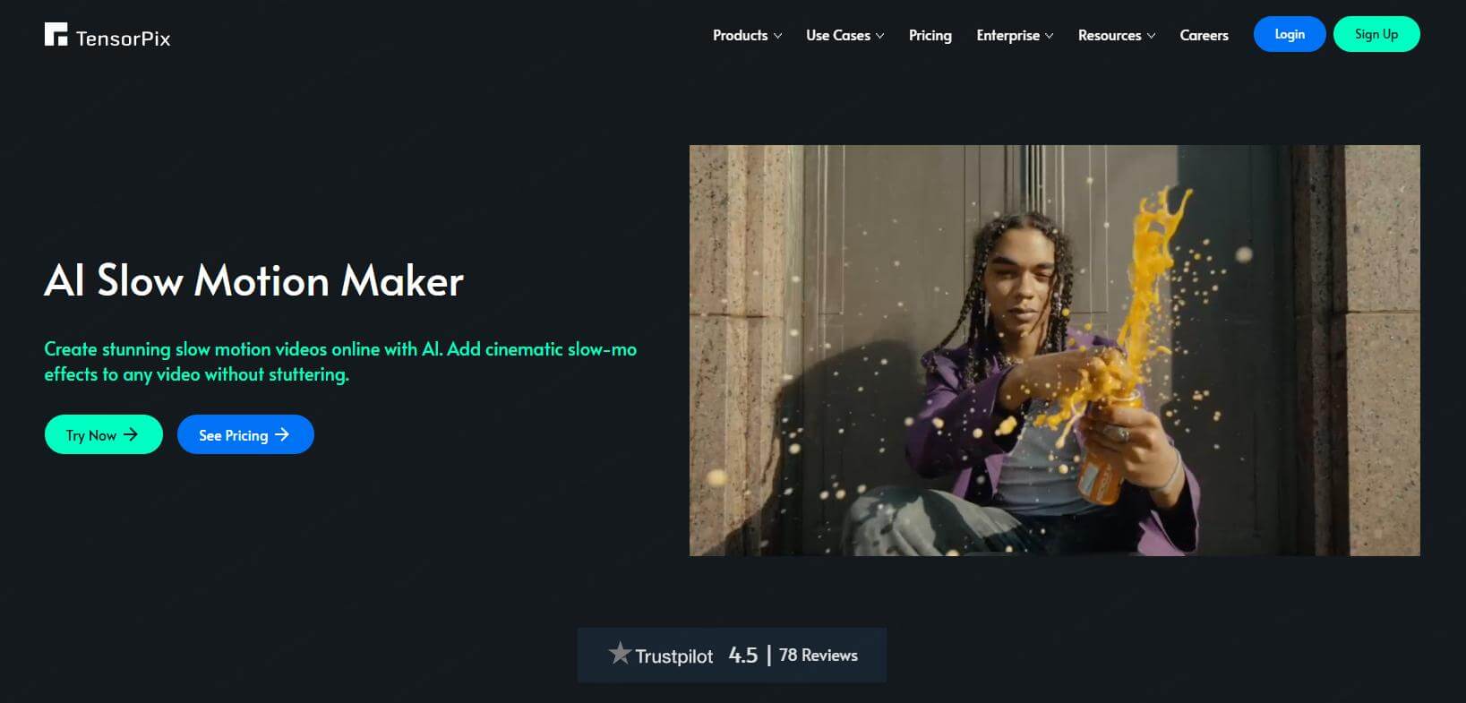 tensorpix ai slow motion maker