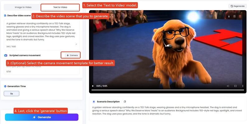 text to video funny video generation guide