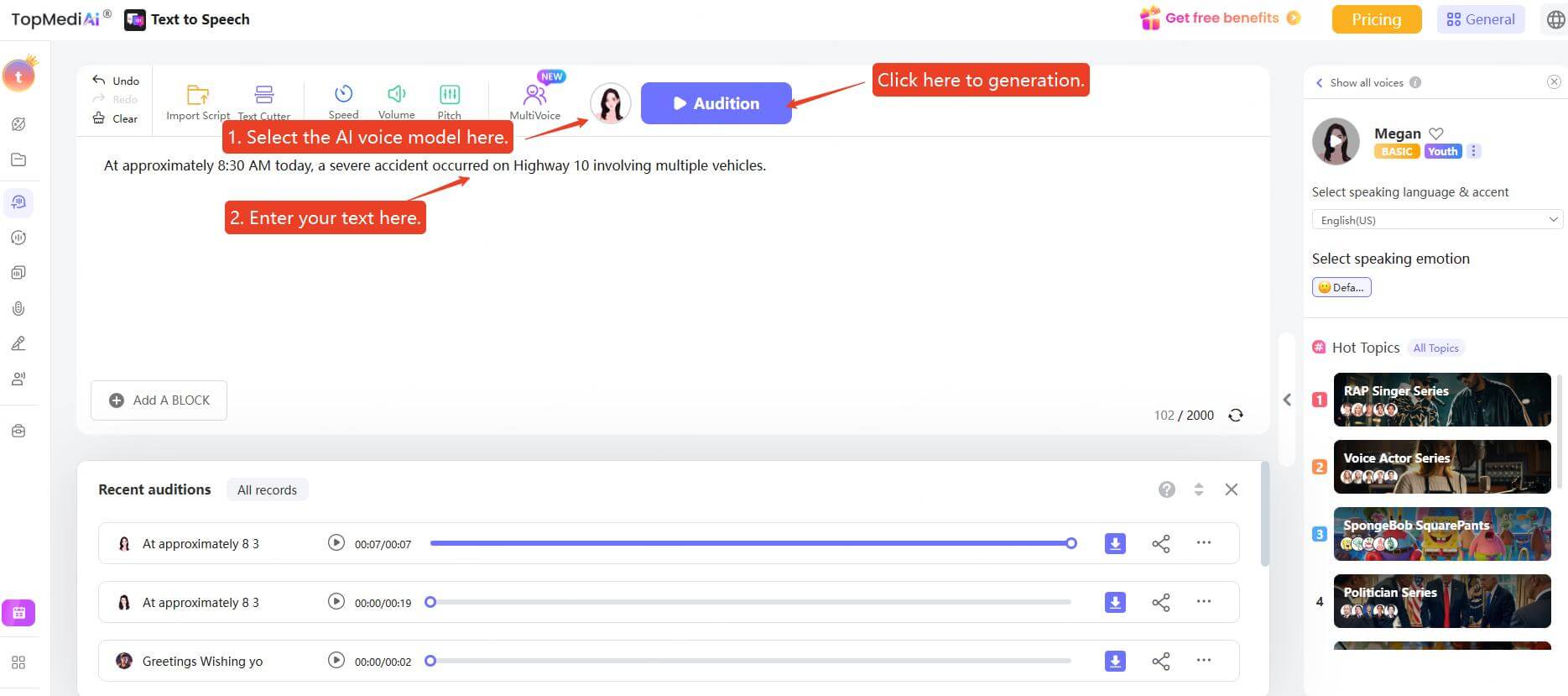 topmediai ai news anchor generator 1