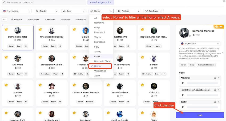 topmediai analog-horror ai voice