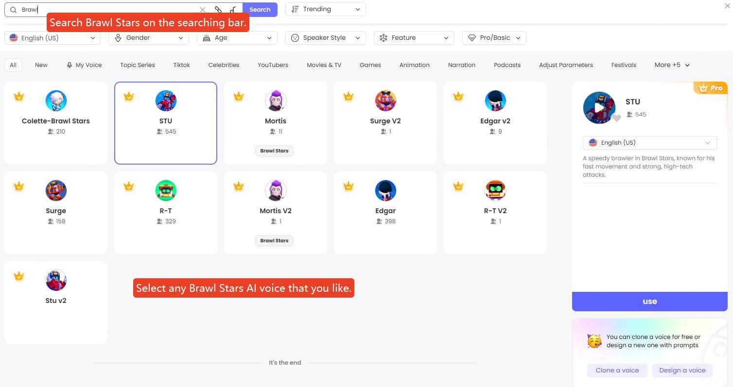topmediai browl stars ai voice